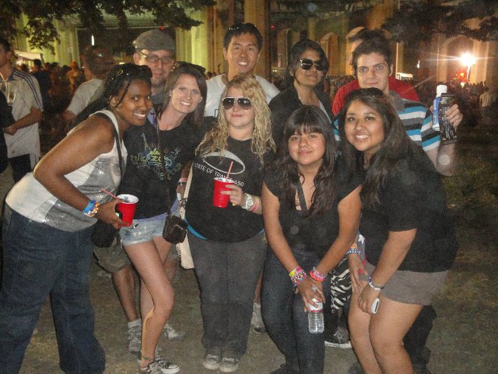 Some of the crew post day 2. I am holding a bottle of coconut flavored water- i'm not sure I drank something worse in my life :) Also, only now I realise I am covering up for a guy behind me...